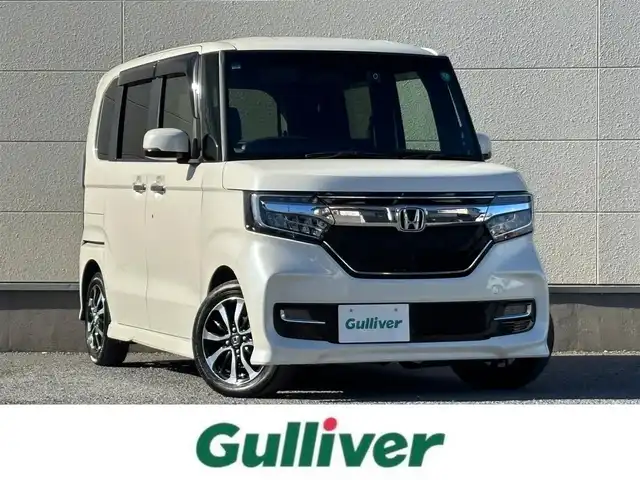 ホンダ Ｎ ＢＯＸ カスタム G L ホンダセンシング 茨城県 2017(平29)年 8.3万km プレミアムホワイトパールⅡ 純正ナビ/　(AM/FM/CD/DVD/USB/ワンセグTV)/バックカメラ/ドライブレコーダー/クルーズコントロール/片側パワースライドドア/ETC/LEDヘッドライト/後席モニター/純正アルミホイール/レーンキープアシスト/オートライト/パワーステアリング/W+サイドエアバック