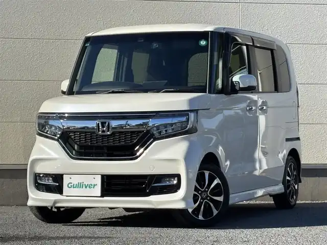 ホンダ Ｎ ＢＯＸ カスタム G L ホンダセンシング 茨城県 2017(平29)年 8.3万km プレミアムホワイトパールⅡ 純正ナビ/　(AM/FM/CD/DVD/USB/ワンセグTV)/バックカメラ/ドライブレコーダー/クルーズコントロール/片側パワースライドドア/ETC/LEDヘッドライト/後席モニター/純正アルミホイール/レーンキープアシスト/オートライト/パワーステアリング/W+サイドエアバック