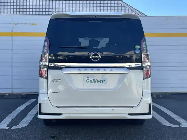 日産 セレナ ハイウェイスター V 埼玉県 2019(令1)年 4万km ブリリアントホワイトパール ワンオーナー/4WD/純正ナビ（CD/DVD/フルセグ/BT)/プロパイロット/アラウンドビューモニター/両側パワースライドドア/ハンズフリーオートスライドドア/ブラインドスポットモニター/エマージェンシーブレーキ/前後コーナーセンサー/アイドリングストップ/前方ドライブレコーダー/LEDヘッドライト/ETC/純正アルミ積込(195/65/R15)/スペアキー1本