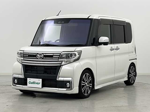 ダイハツ タント カスタム RS トップED SA Ⅲ 宮城県 2017(平29)年 3.3万km パールホワイトⅢ スマートアシストIII/・衝突回避支援ブレーキ機能/・車線逸脱警報機能/・オートハイビーム/・コーナーセンサー/純正8インチSDナビ/・BT.CD.DVD.SD.USB.HDMI/バックカメラ/ワンセグTV/両側パワースライドドア/D席シートヒーター/ステアリングスイッチ/ETC/ドライブレコーダー（F）/プッシュスタート/スマートキー×2/LEDヘッドライト/LEDフォグライト/純正フロアマット/純正15インチAW/ロールサンシェード/ドアバイザー/レーダー探知機