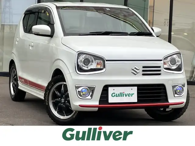 スズキ アルト ターボRS 道南・函館 2017(平29)年 5.5万km パールホワイト /ターボ車//レーダーブレーキサポート//社外ナビ/ (フルセグTV/DVD/CD/SD/BT/iPod/FM/AM)//バックカメラ//革巻きステアリング//パドルシフト//前席シートヒーター//アイドリングストップ//横滑り防止//HIDヘッドライト//フォグランプ//プッシュスタート//スマートキー//ETC//ドライブレコーダー（前方）
