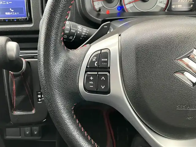 スズキ アルト ターボRS 道南・函館 2017(平29)年 5.5万km パールホワイト /ターボ車//レーダーブレーキサポート//社外ナビ/ (フルセグTV/DVD/CD/SD/BT/iPod/FM/AM)//バックカメラ//革巻きステアリング//パドルシフト//前席シートヒーター//アイドリングストップ//横滑り防止//HIDヘッドライト//フォグランプ//プッシュスタート//スマートキー//ETC//ドライブレコーダー（前方）