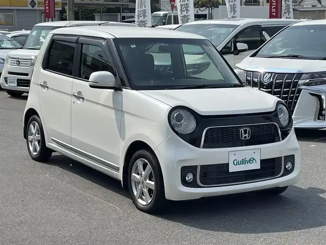 ホンダ Ｎ ＯＮＥ プレミアム 群馬県 2014(平26)年 5.9万km プレミアムホワイトパール 純正ナビ（VXM-145C）/・CD/SD/AUXa/バックカメラ/ステアリングリモコン/アイドリングストップ/横滑り防止装置/プッシュスタート/スマートキー/LEDオートライト/オートエアコン/純正フロアマット/純正アルミホイール/取説＆保証書/ETC