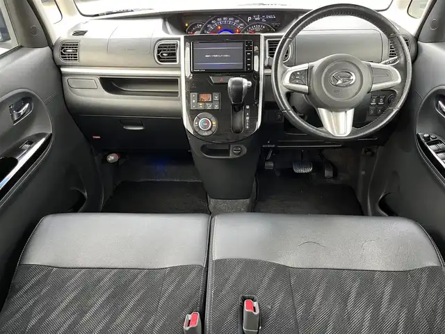 ダイハツ タント カスタム RS トップED SAⅡ 奈良県 2015(平27)年 5.5万km ディープブルークリスタルマイカ スマートキー　/Ｂｌｕｅｔｏｏｔｈ　/ＥＴＣ　/バックカメラ　/フルセグナビ　/ＣＮ－ＲＳ０１ＷＤ　/フロアマット　/ハーフレザー　/両側ハーフレザー　/純正アルミ１６５／５５ Ｒ１５　/スペアキー　/ＬＥＤヘッドライト　