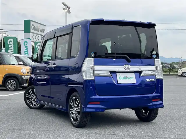 ダイハツ タント カスタム RS トップED SAⅡ 奈良県 2015(平27)年 5.5万km ディープブルークリスタルマイカ スマートキー　/Ｂｌｕｅｔｏｏｔｈ　/ＥＴＣ　/バックカメラ　/フルセグナビ　/ＣＮ－ＲＳ０１ＷＤ　/フロアマット　/ハーフレザー　/両側ハーフレザー　/純正アルミ１６５／５５ Ｒ１５　/スペアキー　/ＬＥＤヘッドライト　