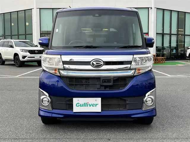 ダイハツ タント カスタム RS トップED SAⅡ 奈良県 2015(平27)年 5.5万km ディープブルークリスタルマイカ スマートキー　/Ｂｌｕｅｔｏｏｔｈ　/ＥＴＣ　/バックカメラ　/フルセグナビ　/ＣＮ－ＲＳ０１ＷＤ　/フロアマット　/ハーフレザー　/両側ハーフレザー　/純正アルミ１６５／５５ Ｒ１５　/スペアキー　/ＬＥＤヘッドライト　