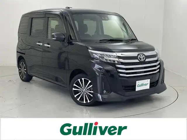 トヨタ ルーミー カスタムG－T 茨城県 2022(令4)年 3.4万km ブラックマイカメタリック 純正9型ナビ/バックカメラ/フルセグ/衝突被害軽減ブレーキ/車線逸脱抑制装置/レーダークルーズコントロール/オートマチックハイビーム/クリアランスソナー/両側電動スライドドア/ETC/ドラレコ/シートヒーター/純正15インチAW/LEDヘッドライト/スマートキー