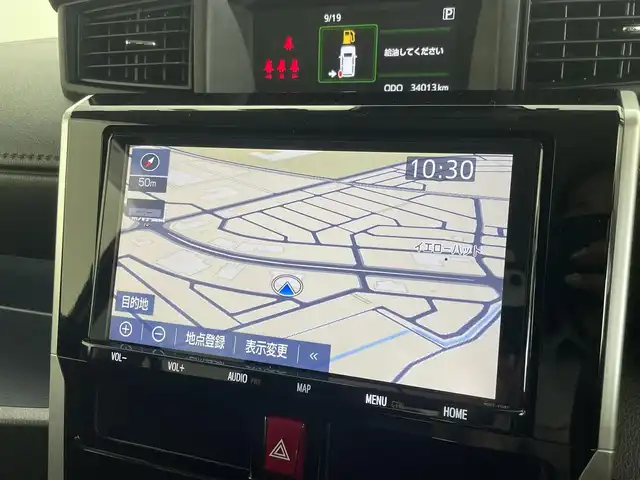 トヨタ ルーミー カスタムG－T 茨城県 2022(令4)年 3.4万km ブラックマイカメタリック 純正9型ナビ/バックカメラ/フルセグ/衝突被害軽減ブレーキ/車線逸脱抑制装置/レーダークルーズコントロール/オートマチックハイビーム/クリアランスソナー/両側電動スライドドア/ETC/ドラレコ/シートヒーター/純正15インチAW/LEDヘッドライト/スマートキー