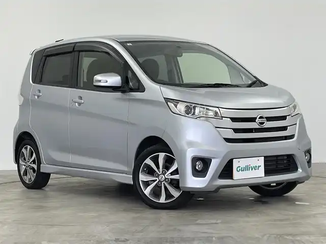 日産 デイズ ハイウェイスターG 群馬県 2014(平26)年 9.1万km クールシルバー 純正７インチナビ/iPod/AUX/CD/DVD/Bluetooth/アラウンドビューモニター/ETC/スマートキー/プッシュスタート/純正フロアマット/オートライト/キセノンヘッドライト/盗難防止装置/純正AW/パワーウィンドウ/パワーステアリング/オートエアコン/禁煙車