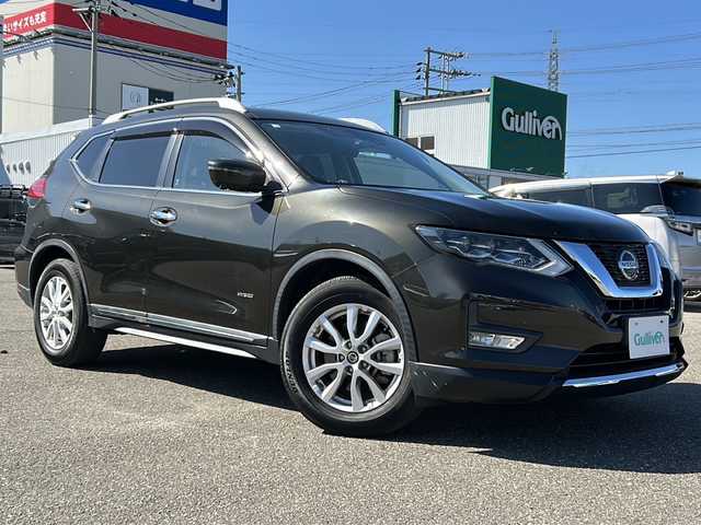 日産 エクストレイル ハイブリッド 20Xi 秋田県 2020(令2)年 4.6万km チタニウムカーキ 純正SDナビ/純正CD、DVD、BT、フルセグTV/純正17インチAW/前後コーナーセンサー/４WD/ETC/スペアキー/取説、保証書