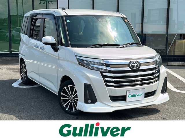 トヨタ ルーミー カスタムG－T 岐阜県 2022(令4)年 3.2万km パールホワイトⅢ 登録時走行距離：31800km/純正9インチナビ（NSZT-Y68T）/全方位カメラ/フルセグテレビ・Bluetooth・USB/両側パワースライドドア/ドライブレコーダー/ターボ車/シートヒーター/ETC/コーナーセンサー/LEDヘッドライト/レーンキープアシスト/オートライト/衝突被害軽減システム/純正15インチアルミホイール