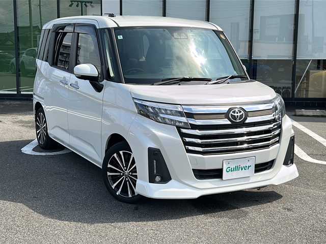 トヨタ ルーミー カスタムG－T 岐阜県 2022(令4)年 3.2万km パールホワイトⅢ 登録時走行距離：31800km/純正9インチナビ（NSZT-Y68T）/全方位カメラ/フルセグテレビ・Bluetooth・USB/両側パワースライドドア/ドライブレコーダー/ターボ車/シートヒーター/ETC/コーナーセンサー/LEDヘッドライト/レーンキープアシスト/オートライト/衝突被害軽減システム/純正15インチアルミホイール