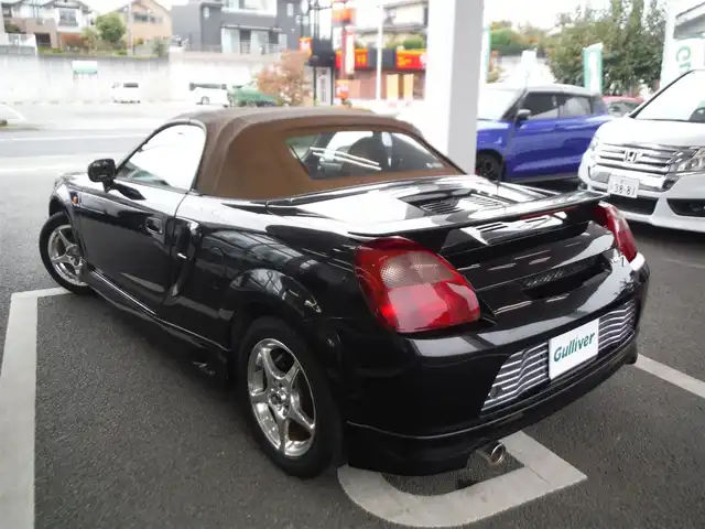 トヨタ ＭＲ－Ｓ V エディション 東京都 2001(平13)年 8万km 黒 取説あり/純正フルエアロ/ブラウンレザーシート/ステアシフト/社外HDDナビ・ETC/リヤロールバー/キーレス