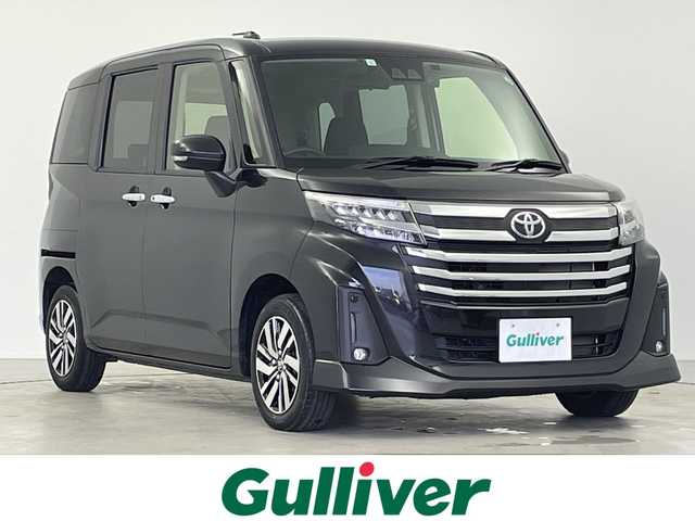 トヨタ ルーミー カスタムG 岐阜県 2023(令5)年 1.8万km ブラックマイカメタリック 社外ディスプレイオーディオ/(ラジオ/Bluetooth/CD)/両側パワースライドドア/衝突軽減ブレーキ/レーンキープアシスト/レーダークルーズコントロール/ステアリングスイッチ/LEDヘッドライト/ドライブレコーダー/ETC/スペアキー/スタッドレスAWセット積み込み