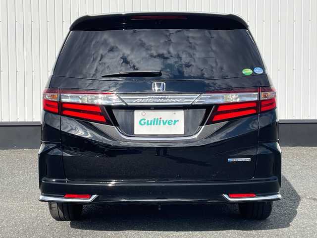 ホンダ オデッセイ ハイブリッド アブソルートセンシングEXパック 千葉県 2017(平29)年 5.8万km クリスタルブラックパール 純正8インチナビ/(フルセグTV/BT/CD/DVD/FM/AM)/デジタルインナーミラー型前後ドラレコ/ブラインドスポットモニター/純正フリップダウンモニター/大型アームレスト/衝突被害軽減システム/車線逸脱警報/追従式クルーズコントロール/ハーフレザーシート/両側パワースライドドア/横滑り防止装置/ビルトインETC/アイドリングストップ/LEDヘッドライト/フォグランプ/オートライト/ウィンカーミラー/電動格納ミラー/純正17インチAW/シートリフター/プッシュスタート/スマートキー/フロアマット