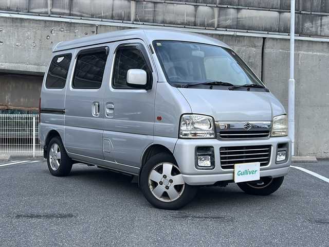 スズキ エブリィ ワゴン ジョイポップ ターボ 愛知県 2004(平16)年 10.4万km シルキーシルバーメタリック ハイルーフ/インタークーラーターボ/キーレス/HIDヘッドライト/フォグランプ/ETC/電格ミラー/純正フロアマット/ドアバイザー