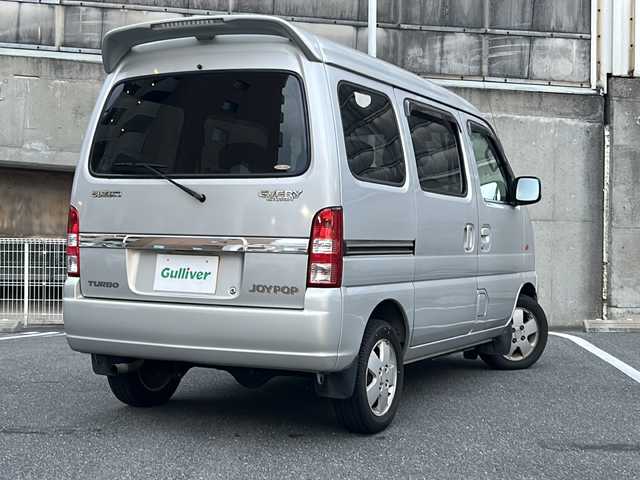 スズキ エブリィ ワゴン ジョイポップ ターボ 愛知県 2004(平16)年 10.4万km シルキーシルバーメタリック ハイルーフ/インタークーラーターボ/キーレス/HIDヘッドライト/フォグランプ/ETC/電格ミラー/純正フロアマット/ドアバイザー