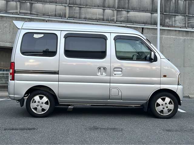 スズキ エブリィ ワゴン ジョイポップ ターボ 愛知県 2004(平16)年 10.4万km シルキーシルバーメタリック ハイルーフ/インタークーラーターボ/キーレス/HIDヘッドライト/フォグランプ/ETC/電格ミラー/純正フロアマット/ドアバイザー