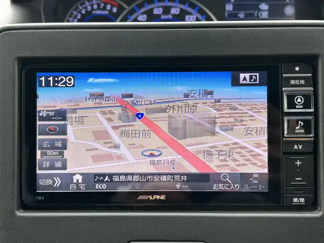 マツダ フレア ハイブリッド XS 福島県 2017(平29)年 5.5万km ブルーイッシュブラックパール3 デュアルセンサーブレーキサポート/車線逸脱警報機能/ふらつき警報/先行車発進お知らせ機能/誤発進抑制機能/純正ナビゲーション/型番：7WV/【CD/DVD/SD/USB/Bluetooth/TV】/バックカメラ/前方ドライブレコーダ―/運転席シートヒーター/ヘッドアップディスプレイ/LEDオートライト/純正フロアマット/純正ドアバイザー