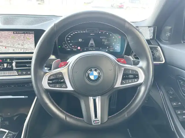 ＢＭＷ Ｍ３ コンペティション 栃木県 2021(令3)年 2.9万km サファイアブラックP 純正メモリナビ/【フルセグTV/Bluetooth・USB・AppleCarPlay】/harman/kardonサウンドシステム/全方位カメラ/クリアランスソナー/パドルシフト/前後ドライブレコーダー/ルームミラー一体型ETC/ヘッドアップディスプレイ/ＢＳＭ/スマートキー/プッシュスタート/GPSLaser/インテリジェントセーフティ/パーキングアシスト/PDC自動起動/アクティブPDC緊急ブレーキ/レーンチェンジアシスト/ドライバー注意喚起アシスト/クルーズコントロール(追従式)/黒革シート/前席パワーシート/前席エアシート/LEDヘッドランプ/純正フロアマット/スペアキー１/保証書/取扱説明書