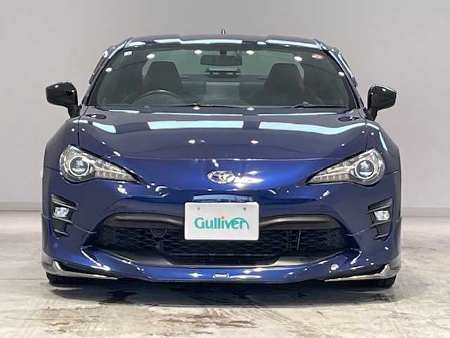 トヨタ ８６ GT リミテッド ブラックPKG 宮城県 2018(平30)年 5.3万km アズライトブルー クルーズコントロール/バックフォグ/TRDサスペンション/純正ブレンボキャリパー/社外エアロパーツ（モデリスタ）/ステアリングスイッチ/サイドバイザー/純正SDナビ/純正フルセグTV/テレビキット/Bluetooth接続/純正ドライブレコーダー/バックカメラ/オートライト/LEDヘッドライト/ハーフレザー/シートヒーター/ローダウン