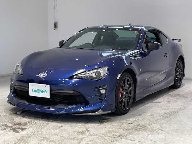 トヨタ ８６ GT リミテッド ブラックPKG 宮城県 2018(平30)年 5.3万km アズライトブルー クルーズコントロール/バックフォグ/TRDサスペンション/純正ブレンボキャリパー/社外エアロパーツ（モデリスタ）/ステアリングスイッチ/サイドバイザー/純正SDナビ/純正フルセグTV/テレビキット/Bluetooth接続/純正ドライブレコーダー/バックカメラ/オートライト/LEDヘッドライト/ハーフレザー/シートヒーター/ローダウン