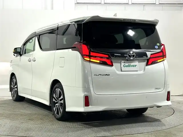 トヨタ アルファード S Cパッケージ 大阪府 2019(令1)年 3.4万km ホワイトパールクリスタルシャイン サンルーフ　黒革シート　純正ナビＴＶ　後席モニター　三眼ＬＥＤ　シーケンシャル　パワーシート／ヒーター／エアコン　電動リアゲート　衝突軽減　レーダーＣ　クリアランスソナー　ドラレコ