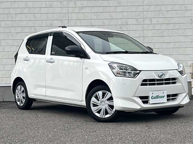 ダイハツ ミラ イース X SAⅢ 福島県 2020(令2)年 6.9万km ホワイト 4WD 純正オーディオ CD再生 AM/FMチューナー ETC 横滑り防止 衝突軽減 アイドリングストップ 取扱説明書 純正LEDライト リモコンキー スペアキー