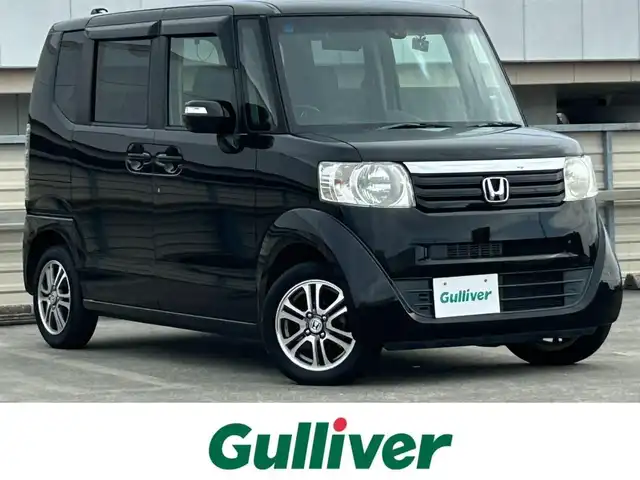 ホンダ Ｎ ＢＯＸ SSパッケージ 静岡県 2014(平26)年 6.6万km スマートブラック 純正8インチナビ/（DVD/CD/FM/AM/Bluetooth）/フルセグTV/ホンダセンシング/プッシュスタート/スマートキー/ETC/ドラレコ/両側パワスラ/カーテンエアバッグ/純正14AW/オートエアコン/フルフラットシート