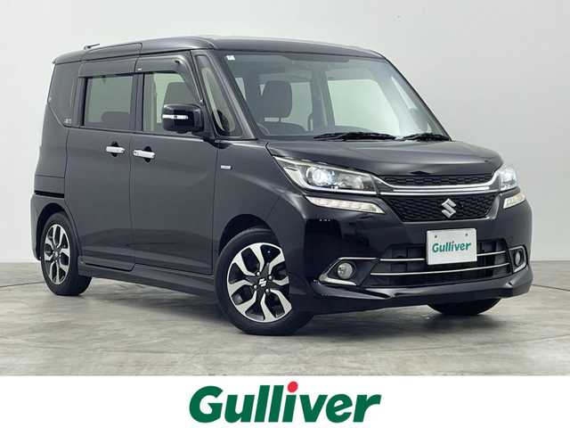 スズキ ソリオ バンディット HV MV 群馬県 2016(平28)年 4.3万km スーパーブラックパール 純正７インチナビ　全方位モニター　クルーズコントロール　片側パワースライドドア　ＬＥＤライト　純正１５インチアルミホイール　スマートキー　プッシュスタート　純正フロアマット　オートエアコン　禁煙車