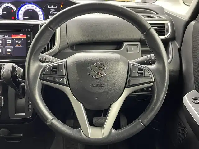 スズキ ソリオ バンディット HV MV 群馬県 2016(平28)年 4.3万km スーパーブラックパール 純正７インチナビ　全方位モニター　クルーズコントロール　片側パワースライドドア　ＬＥＤライト　純正１５インチアルミホイール　スマートキー　プッシュスタート　純正フロアマット　オートエアコン　禁煙車