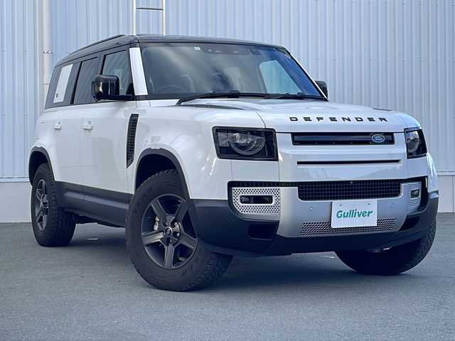 ランドローバー ランドローバー ディフェンダー 110 三重県 2023(令5)年 0.5万km パールⅡ メーカーナビ/全方位カメラ/前後ドラレコ/ETC2.0/USB/タイプC入力/シートヒーター/ブラインドスポットモニター/アダプティブクルーズコントロール/ヒルディセントコントロール/レーンキープアシスト/ブレーキオートホールド/スピードリミット/ダウンヒルアシストコントロール/コントラストブラックルーフ/背面タイヤ/純正18インチAW/LEDヘッドライト