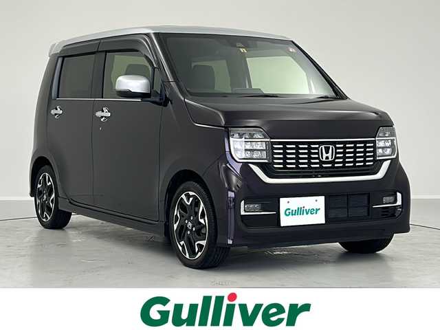 ホンダ Ｎ ＷＧＮ カスタム Lターボ ホンダS 茨城県 2019(令1)年 5.6万km プレミアムベルベットパープル・パール ホンダセンシング/・衝突軽減ブレーキ/・レーンキープアシスト/・アダプティブクルーズコントロール/・ロードサインアシスト/・先行車発進お知らせ/・標識認識機能/純正SDナビ/【AM/FM/CD/DVD/BT/USB/フルセグTV】/型番：VXM-194VFi/バックカメラ/ハーフレザーシート/D席シートヒーター/LEDヘッドライト・オートライト・LEDフォグライト/純正AW/チルトステアリング/ステアリングスイッチ/パドルシフト/電動パーキングブレーキ/ビルドインETC/純正フロアマット/電動格納ミラー/ドアバイザー/プッシュスタート/スマートキー×2