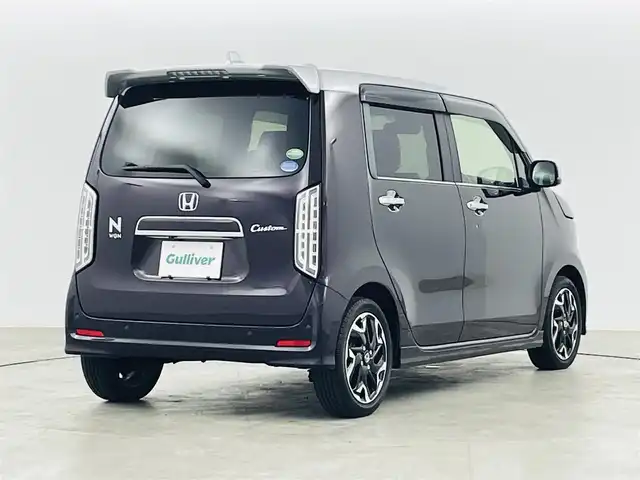 ホンダ Ｎ ＷＧＮ カスタム Lターボ ホンダS 福島県 2019(令1)年 5.6万km プレミアムベルベットパープル・パール ホンダセンシング/・衝突軽減ブレーキ/・レーンキープアシスト/・アダプティブクルーズコントロール/・ロードサインアシスト/・先行車発進お知らせ/・標識認識機能/純正SDナビ/【AM/FM/CD/DVD/BT/USB/フルセグTV】/型番：VXM-194VFi/バックカメラ/ハーフレザーシート/D席シートヒーター/LEDヘッドライト・オートライト・LEDフォグライト/純正AW/チルトステアリング/ステアリングスイッチ/パドルシフト/電動パーキングブレーキ/ビルドインETC/純正フロアマット/電動格納ミラー/ドアバイザー/プッシュスタート/スマートキー×2