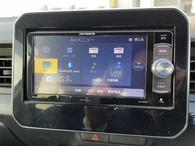 スズキ イグニス ハイブリッド MG 静岡県 2017(平29)年 3.8万km プレミアムシルバーメタリック ワンオーナー/純正ナビ（AVIC-RW900ZS）/CD/DVD/Bluetooth/フルセグTV/バックカメラ/前方ドライブレコーダー/デュアルカメラブレーキサポート/車線逸脱警報/運転席シートヒーター/アイドリングストップ/リモコンキー×2/ヘッドライトレベライザー/純正ドアバイザー/純正フロアマット/取扱説明書