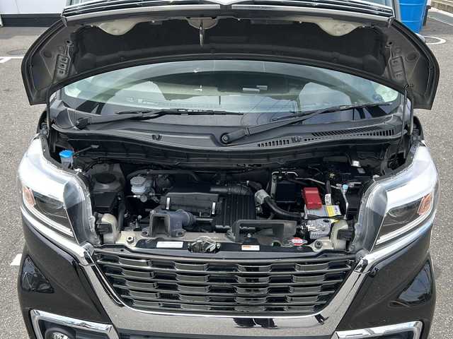 スズキ スペーシア HYBRID X 山口県 2021(令3)年 5.8万km ブルーイッシュブラックパール3 社外8インチSDナビ【MDV-D4O8BTW】/　Bluetooth、CD・DVD、FM・AM/ワンセグテレビ/両側パワースライドドア/レーダークルーズコントロール/ETC/ハーフレザーシート/運転席シートヒーター/サーキュレーター/フロアマット/純正15インチアルミホイール/本革巻きステアリング/ステアリングスイッチ/スマートキー/スペアキー/プッシュスタート/USB充電口×２/クリアランスソナーステアリングスイッチ/デュアルカメラブレーキサポート/レーン逸脱警告システム