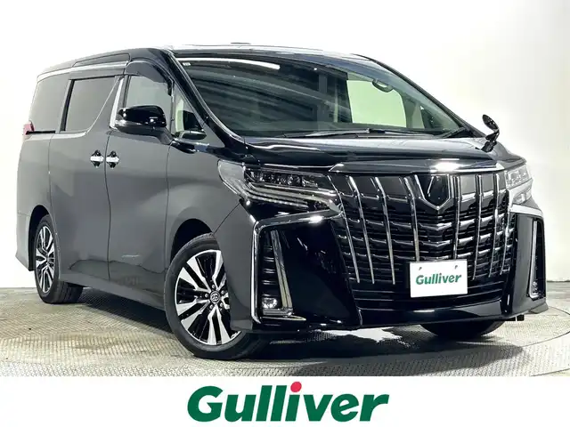 トヨタ アルファード S Cパッケージ 大阪府 2019(令1)年 2.6万km ブラック サンルーフ　黒革シート　ＡＬＰＩＮＥナビＴＶ　Ｂカメラ　後席モニター　パワーシート／ヒーター／エアコン　ハンドルヒーター　電動リアゲート　衝突軽減　レーダーＣ　クリアランスソナー