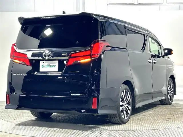 トヨタ アルファード S Cパッケージ 大阪府 2019(令1)年 2.6万km ブラック サンルーフ　黒革シート　ＡＬＰＩＮＥナビＴＶ　Ｂカメラ　後席モニター　パワーシート／ヒーター／エアコン　ハンドルヒーター　電動リアゲート　衝突軽減　レーダーＣ　クリアランスソナー