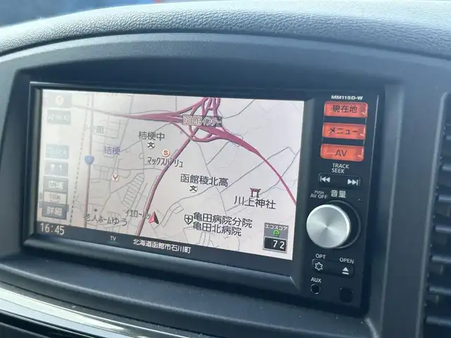 日産 エルグランド 250ハイウェイスターS 道南・函館 2015(平27)年 5万km ファントムブラック ・純正メモリナビ/・フルセグTV/・バックカメラ/・ETC/・両側パワースライドドア/・オットマン/・LEDヘッドライト/・フロントフォグランプ/・オートライト/・スマートキー/・エンジンプッシュスタート
