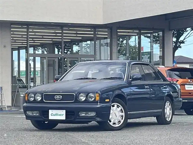 日産 グロリア グランツーリスモ SV 宮城県 1992(平4)年 4.2万km ジェントルブルー 純正CDオーディオ/ETC/電動ミラー/D席パワーシート/純正リアカーテン開閉/スペアキー×１/純正サマーアルミ
