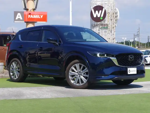 マツダ ＣＸ－５ XD エクスクルーシブモード 千葉県 2022(令4)年 3.6万km ディープクリスタルブルーマイカ i-ACTIVSENSE/・スマートシティブレーキサポート/・レーンキープ・アシスト・システム/・ブラインドスポットモニタリング/アクティブ・ドライビング・ディスプレイ/レーダークルーズコントロール/レザーシート/前席パワーシート/エアシート/各席シートヒーター/純正SDナビ/地デジTV/【Bluetooth接続】/360°ビュー・モニター/ワイヤレス充電/BOSEサウンド/ドライブレコーダー（前後撮影）/革巻きステアリング/ステアリングヒーター/ステアリングスイッチ/パドルシフト/ETC/LEDヘッドライト/フォグライト/ウインカーミラー/コーナーセンサー/純正19インチアルミホイル/サイド/カーテンエアバッグ/アドバンストキーレスエントリー
