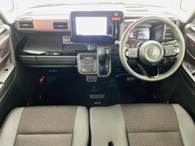 スズキ スペーシア カスタム HYBRID XS ターボ 宮城県 2024(令6)年 0.4万km アーバンブラウンパールメタリック スズキセーフティサポート/・アダプティブクルーズコントロール/・衝突被害軽減ブレーキ/・誤発進抑制装置/・車線逸脱警報装置/・オートマチックハイビーム/純正ナビゲーション/・型番：70T20/・フルセグTV/FM/AM/USB/・AppleCarPlay/AndoroidAuto/・バックカメラ/・アラウンドビューモニター/ハーフレザーシート/・ベンチシート/・D+N席シートヒーター/革巻きステアリング/・ステアリングリモコン/・ステアリングヒーター/・パドルシフト/両側パワースライドドア/アイドリングストップ/電動格納ミラー/・オートミラー/・ウィンカーミラー/プッシュスタート/・スマートキー/・スペアキー1本/LEDヘッドライト/・フォグランプ/・オートライト/・ヘッドライトレベライザー/SOSボタン/純正フロアマット/純正15インチAW