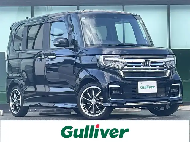 ホンダ Ｎ ＢＯＸ カスタム L ターボ 奈良県 2021(令3)年 6万km ミッドナイトブルービームM 純正8インチナビ/バックカメラ/フルセグTV/衝突軽減ブレーキ/レーダークルコン/後方コーナーセンサー/オートライト/ETC/ドラレコ/両側パワスラ/シートヒーター/パドルシフト/LEDヘッドライト/フォグランプ/ドアバイザー