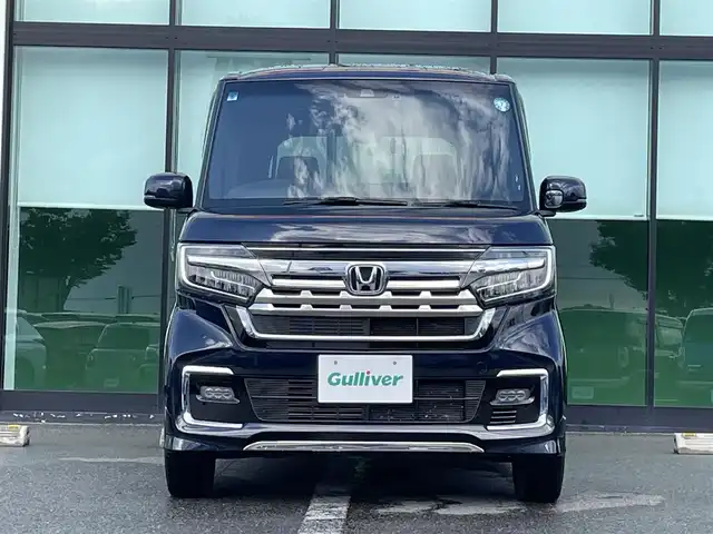 ホンダ Ｎ ＢＯＸ カスタム L ターボ 奈良県 2021(令3)年 6万km ミッドナイトブルービームM 純正8インチナビ/バックカメラ/フルセグTV/衝突軽減ブレーキ/レーダークルコン/後方コーナーセンサー/オートライト/ETC/ドラレコ/両側パワスラ/シートヒーター/パドルシフト/LEDヘッドライト/フォグランプ/ドアバイザー