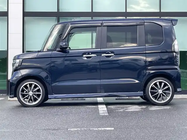 ホンダ Ｎ ＢＯＸ カスタム L ターボ 奈良県 2021(令3)年 6万km ミッドナイトブルービームM 純正8インチナビ/バックカメラ/フルセグTV/衝突軽減ブレーキ/レーダークルコン/後方コーナーセンサー/オートライト/ETC/ドラレコ/両側パワスラ/シートヒーター/パドルシフト/LEDヘッドライト/フォグランプ/ドアバイザー