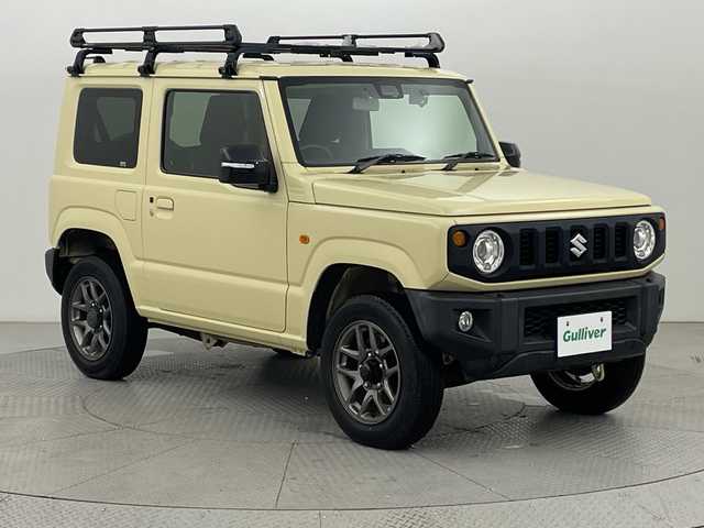 スズキ ジムニー XC 新潟県 2018(平30)年 3.8万km シフォンアイボリーM パート4WD/5速マニュアル/デュアルセンサーブレーキサポート/純正ディスプレイオーディオ/　CD/DVD/Bluetooth/バックカメラ/クルーズコントロール/LEDオートライト/フォグランプ/純正16インチアルミホイール/ドラレコ/電格ミラー/ウィンカーミラー/スマートキー/ビルトインETC2.0