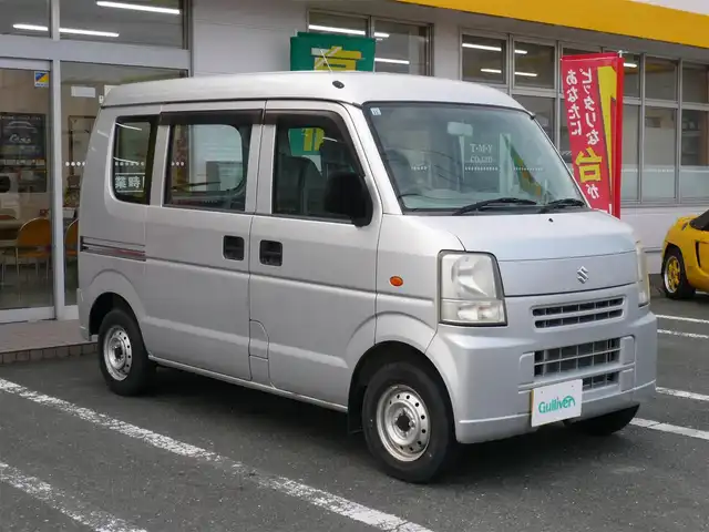 スズキ エブリイ PA 静岡県 2008(平20)年 5.5万km シルキーシルバーメタリック 両側スライドドア/純正フロアマット/ドアバイザー/ヘッドライトレベライザー/スペアキー/保証書/取扱説明書