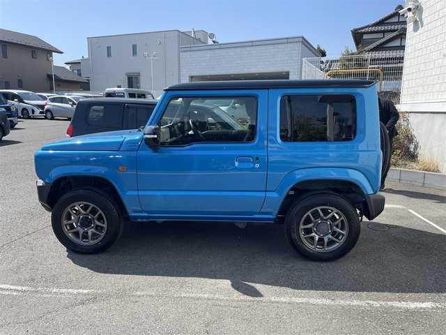 スズキ ジムニー XC 神奈川県 2020(令2)年 3.6万km ブリスクブルーメタリック/ブラック2トーンルーフ ワンオーナー/社外7インチSDナビ/　・フルセグTV/　・BT/CD/スズキセーフティサポート/　・デュアルセンサーブレーキサポート/　・車線逸脱警報/　・標識認識機能/　・ハイビームアシスト/　・ふらつき警報機能/　・先行車発進お知らせ機能/クルーズコントロール/ヒルディセントコントロール/トランスファーレバー/ビルトインETC/純正16インチホイール/スマートキー×2/取扱説明書/整備記録簿