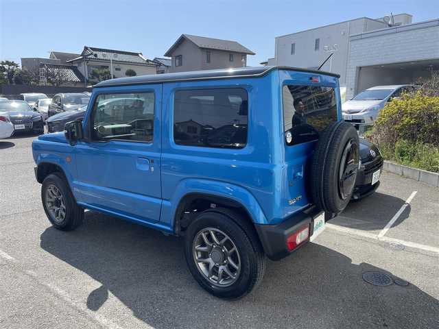 スズキ ジムニー XC 神奈川県 2020(令2)年 3.6万km ブリスクブルーメタリック/ブラック2トーンルーフ ワンオーナー/社外7インチSDナビ/　・フルセグTV/　・BT/CD/スズキセーフティサポート/　・デュアルセンサーブレーキサポート/　・車線逸脱警報/　・標識認識機能/　・ハイビームアシスト/　・ふらつき警報機能/　・先行車発進お知らせ機能/クルーズコントロール/ヒルディセントコントロール/トランスファーレバー/ビルトインETC/純正16インチホイール/スマートキー×2/取扱説明書/整備記録簿