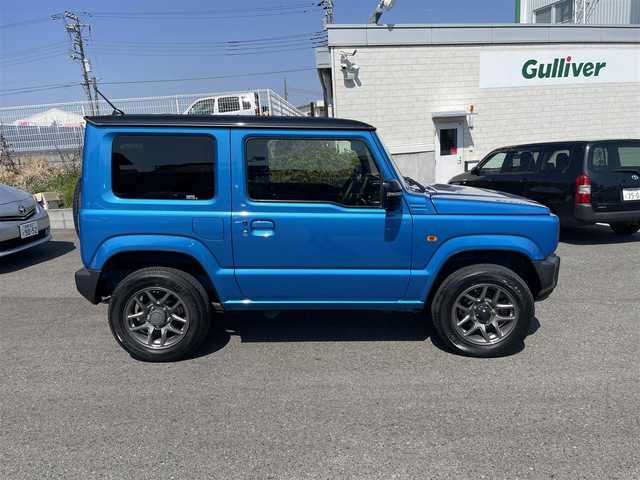 スズキ ジムニー XC 神奈川県 2020(令2)年 3.6万km ブリスクブルーメタリック/ブラック2トーンルーフ ワンオーナー/社外7インチSDナビ/　・フルセグTV/　・BT/CD/スズキセーフティサポート/　・デュアルセンサーブレーキサポート/　・車線逸脱警報/　・標識認識機能/　・ハイビームアシスト/　・ふらつき警報機能/　・先行車発進お知らせ機能/クルーズコントロール/ヒルディセントコントロール/トランスファーレバー/ビルトインETC/純正16インチホイール/スマートキー×2/取扱説明書/整備記録簿